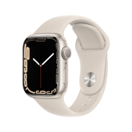 Apple Watch S7 Aluminium 41mm Sternenlicht (Sportarmband sternenlicht)