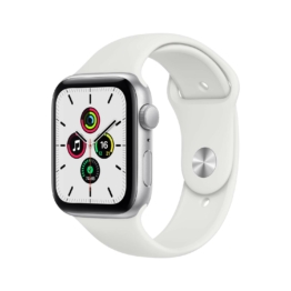 RP // Apple Watch SE Aluminium 44mm Silber (Sportarmband weiß)