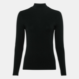 Basic-Longsleeve mit Stehkragen aus Lenzing™-EcoVero™