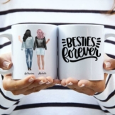 Beste Freundinnen - Personalisierte Tasse (Bis zu 5 Personen)