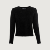 Cropped Pullover aus Alpaka-Merinowollmischqualität