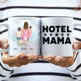 Mutter mit Kindern - Personalisierte Tasse