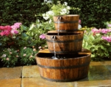 Ubbink AcquaArte Edinburgh Gartenbrunnen Set Springbrunnen Holzfass