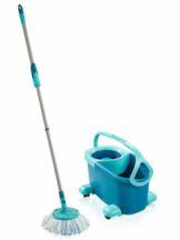 Leifheit Wischmop-Set CLEAN TWIST Disc Mop Ergo Mobile, für alle glatten Böden