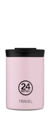 24Bottles® Travel Tumbler Pastel 350ml Candy Pink