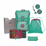 DerDieDas ErgoFlex EASY Schulrucksack-Set 5-teilig mit Sportbeutel Peppermint Pony