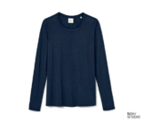 NAH/STUDIO Langarmshirt | Wolle, navy